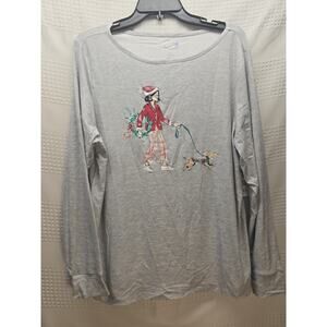 Croft & Barrow Pajama Top Shirt Size Large Long Sleeve